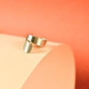 Handcrafted Brass Finger Ring Silver Look