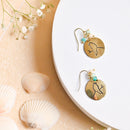 Handcrafted Brass Bird with Beads Earring