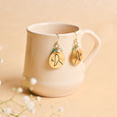 Handcrafted Brass Bird with Beads Earring