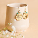 Handcrafted Brass Bird with Beads Earring