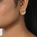 Handcrafted Natural Grass with Thread work Stud Earring
