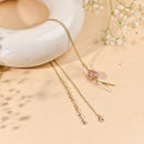 Handcrafted Brass Neckpiece with Bead Hanging