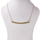 Handcrafted Brass Neckpiece Line Design