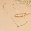 Handcrafted Brass Neckpiece Line Design