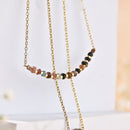 Handcrafted Two Layered Brass Neckpiece with Beads