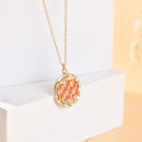 Handcrafted Brass Neckpiece with Natural Grass and Thread Weave