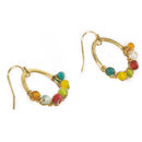 Handcrafted Brass Multicolored Bead Earring