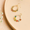 Handcrafted Brass Multicolored Bead Earring