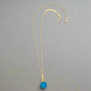 Handcrafted Brass Blue Bead Neckpiece