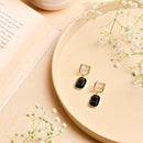 Handcrafted Brass Earring with Glass Beads