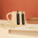 Handcrafted Brass Black Earring