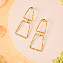 Handcrafted Two Layer Rectangle Earring