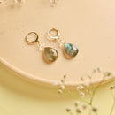 Handcrafted Brass Stone Earring