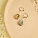 Handcrafted Brass Stone Earring