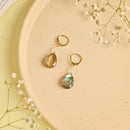 Handcrafted Brass Stone Earring