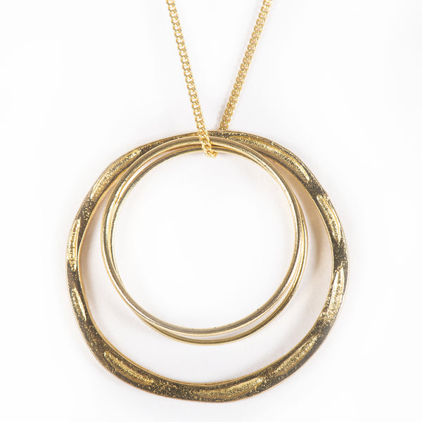 Handcrafted Brass Multi Circle Neckpiece