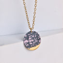 Handcrafted Brass Black Textured Neckpiece