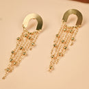 Handcrafted Brass Hanging Stud Earring