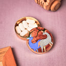 Handcrafted Brass Pill Box Gond Art- Deer Couple Design