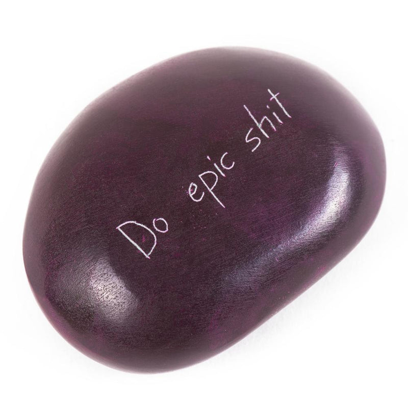 Do Epic Shit Stone Engraved Pebble