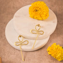 Handmade Abstract Looped Brass Earrings – Modern Minimal Statement Jewelry