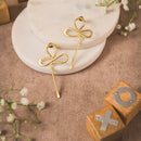 Handmade Abstract Looped Brass Earrings – Modern Minimal Statement Jewelry