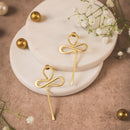 Handmade Abstract Looped Brass Earrings – Modern Minimal Statement Jewelry