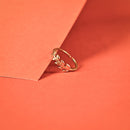 Handcrafted Brass Leaf Finger Ring