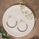 Handmade Minimal Brass Hoop Earrings – Contemporary Everyday Hoops