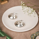 Handmade Silver-Tone Spiral Brass Hoops – Textured Statement Earrings