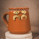 Handmade Hammered Brass Motif Earrings – Boho Statement Dangles