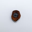 Hand carved block fridge magnet - Peacock design