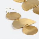 3-Step Brass Textured Earring