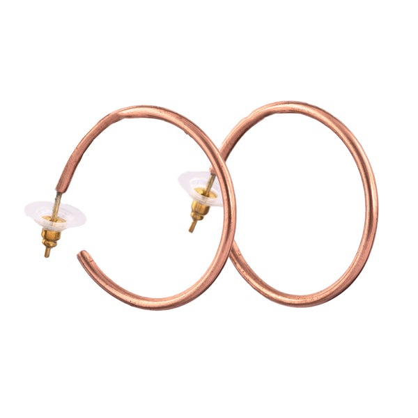 Handcrafted Copper Small Hoop Earring