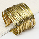 Textured Brass Adjustable Handcuff