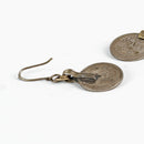 Twenty Five Paisa Coin Earring