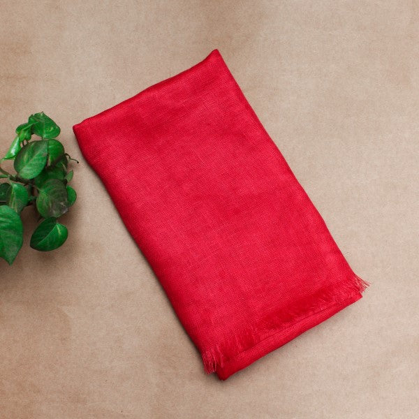 Red Linen Stole