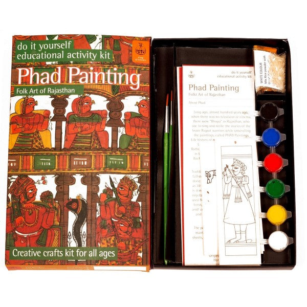 DIY Coloring Kit ~ Phad Painting of Rajasthan DIY Kits Potli