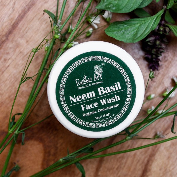 Neem Basil Face Wash Skin Care Rustic Art