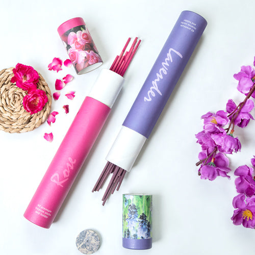 Floral Delight - Rose and Lavender Incense Sticks