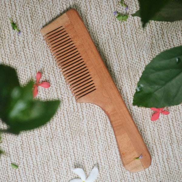 Neem Wood Comb ~ Handle Grooming Almitra Sustainables