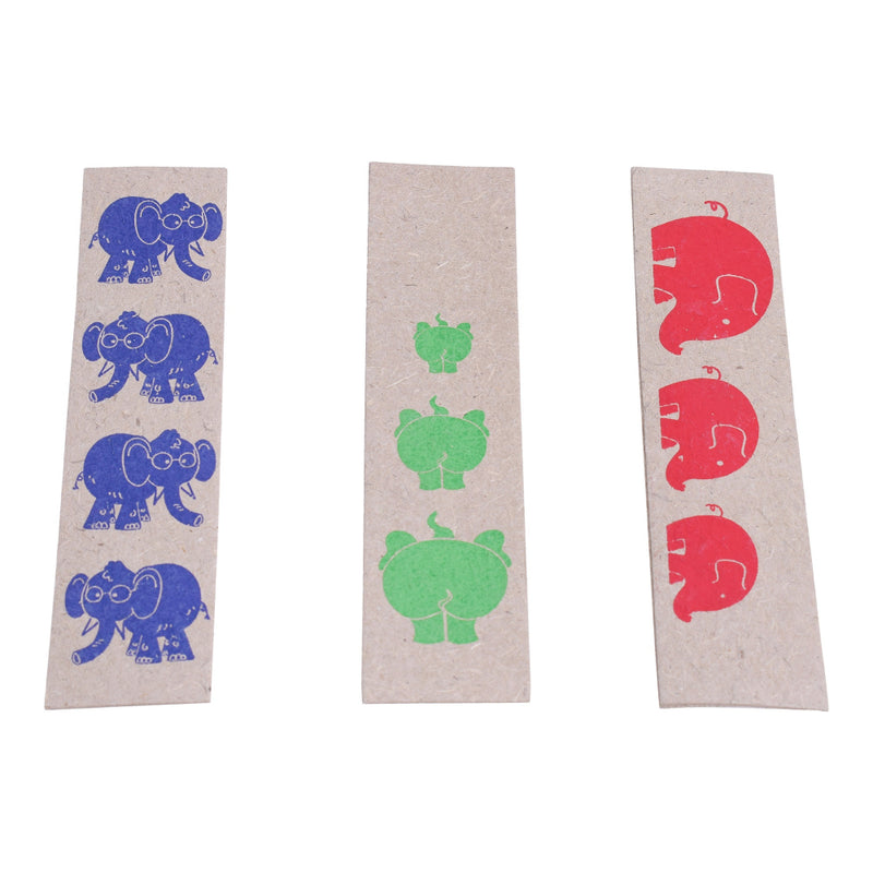 Handcrafted Elephant Poo Paper Bookmark (Set of three)