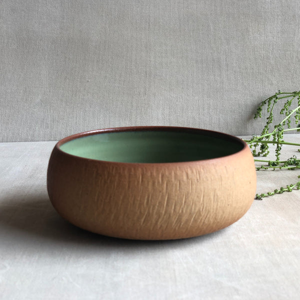 Ceramic Sea Green Handcrafted Salad Bowl