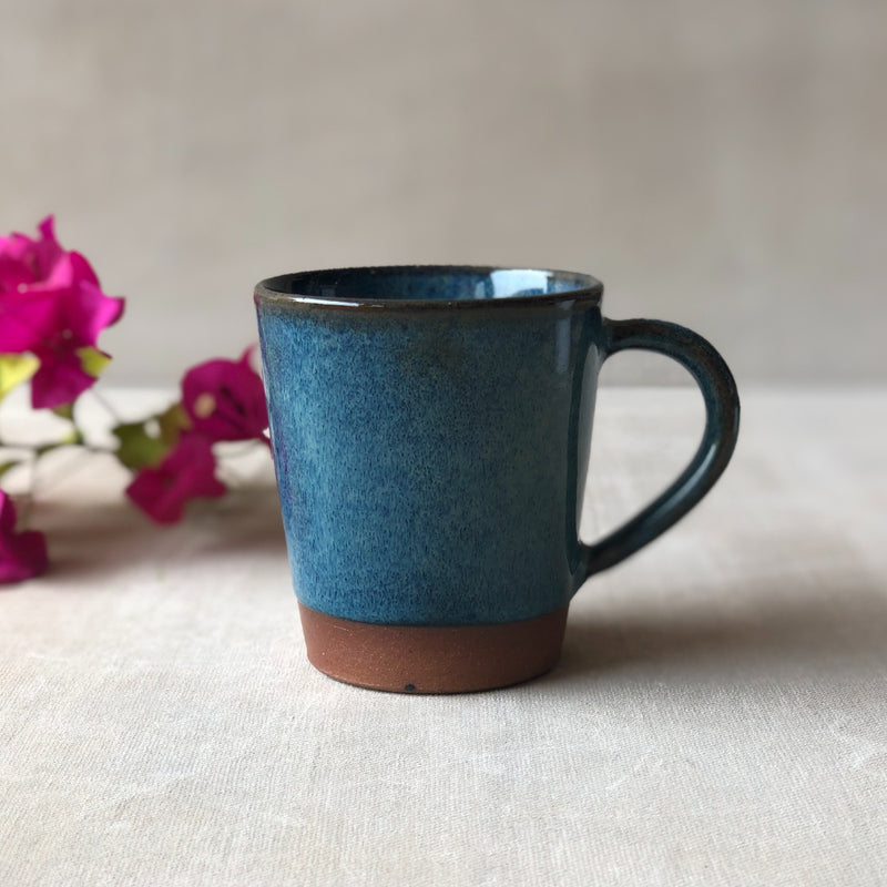 Ceramic Blue Handcrafted Coffee Mug Small