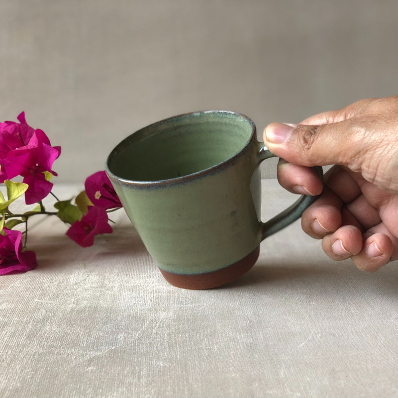 Ceramic Sea Green Handcrafted Tea Cup