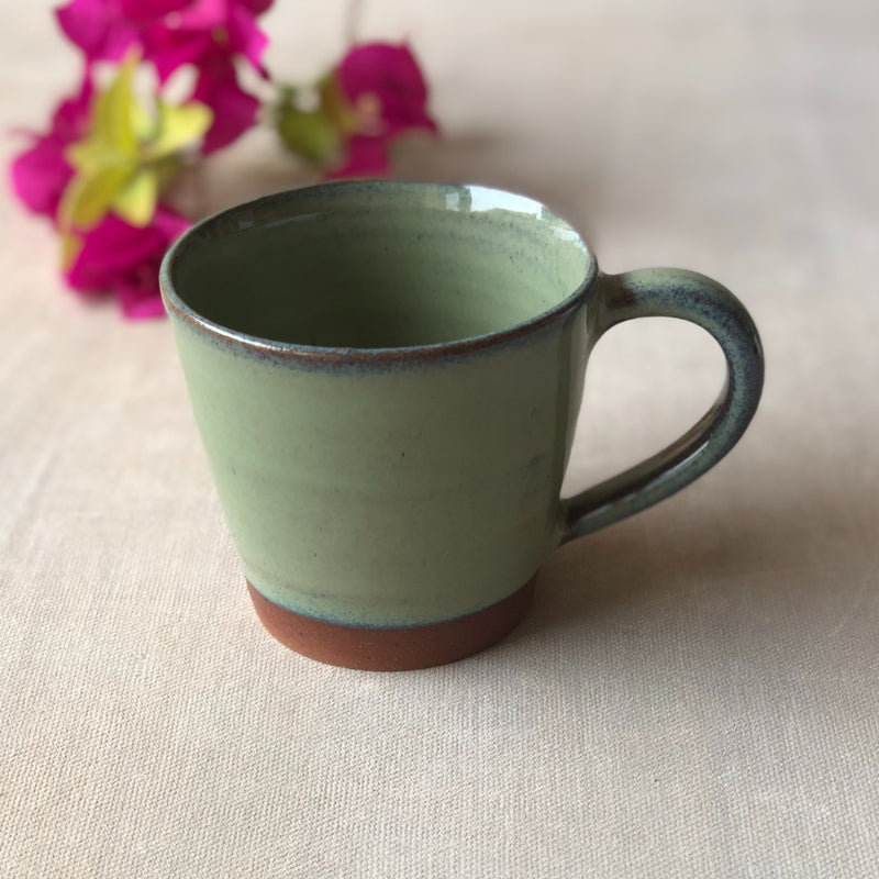 Ceramic Sea Green Handcrafted Tea Cup