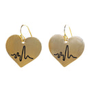 Handcrafted Brass Heart Shaped Earring