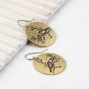 Handcrafted Brass Bird Hanging Earring