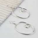 Handcrafted Silver Colour Twisted Earring