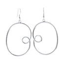 Handcrafted Silver Colour Twisted Earring